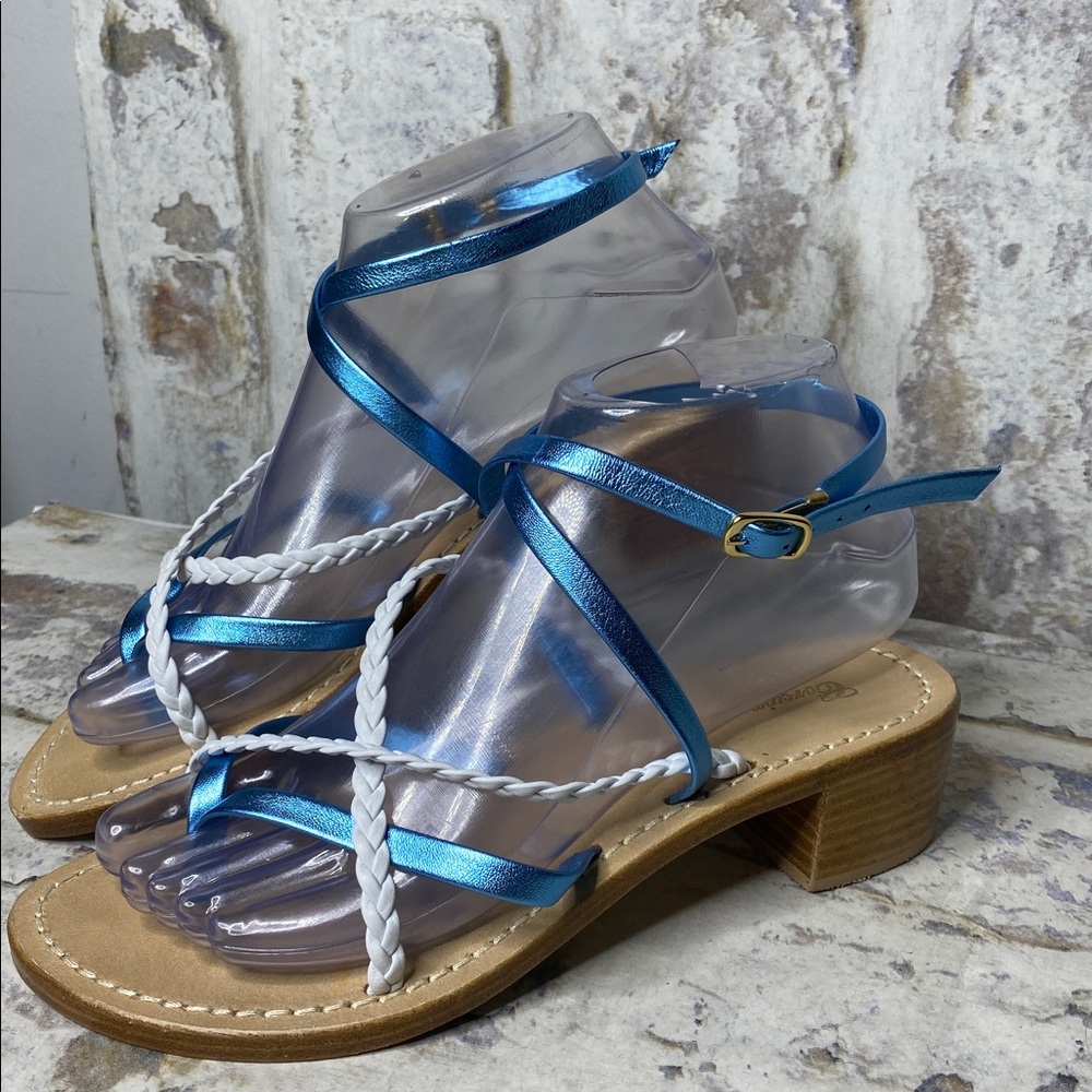 Corcione Sorrento Braided Wrap Around Sandals View 2